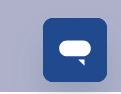 A blue square with a white speech bubble

Description automatically generated